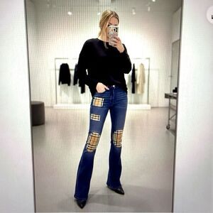 BARBOUR Modern Heritage Black Pullover Women's Sweatshirt Back Zip Size 6